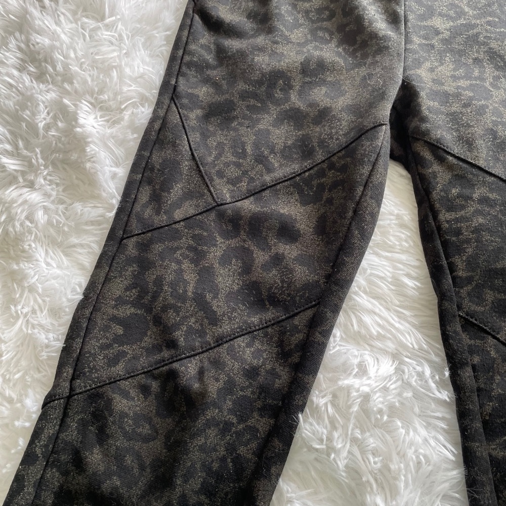 Free People Animal Print Metallic Leggings View 6